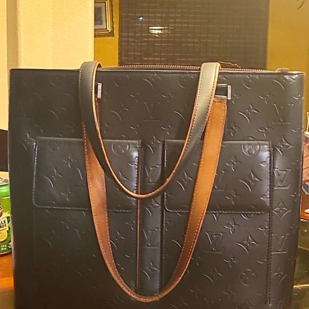 Louis Vuitton Cuir Matte Verni shoulder bag excellent con vintage rare